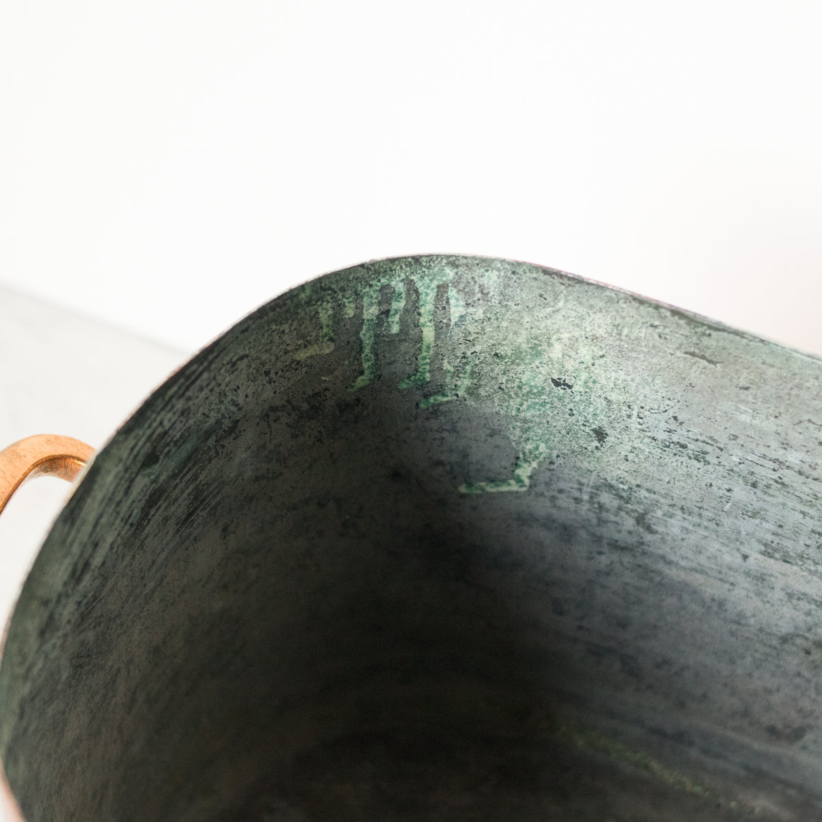 Vintage Re-Tinned Copper Pot, elsie green