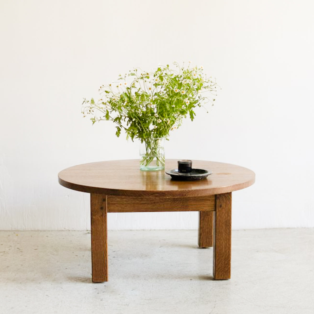 Oak Round Coffee Table - elsie green