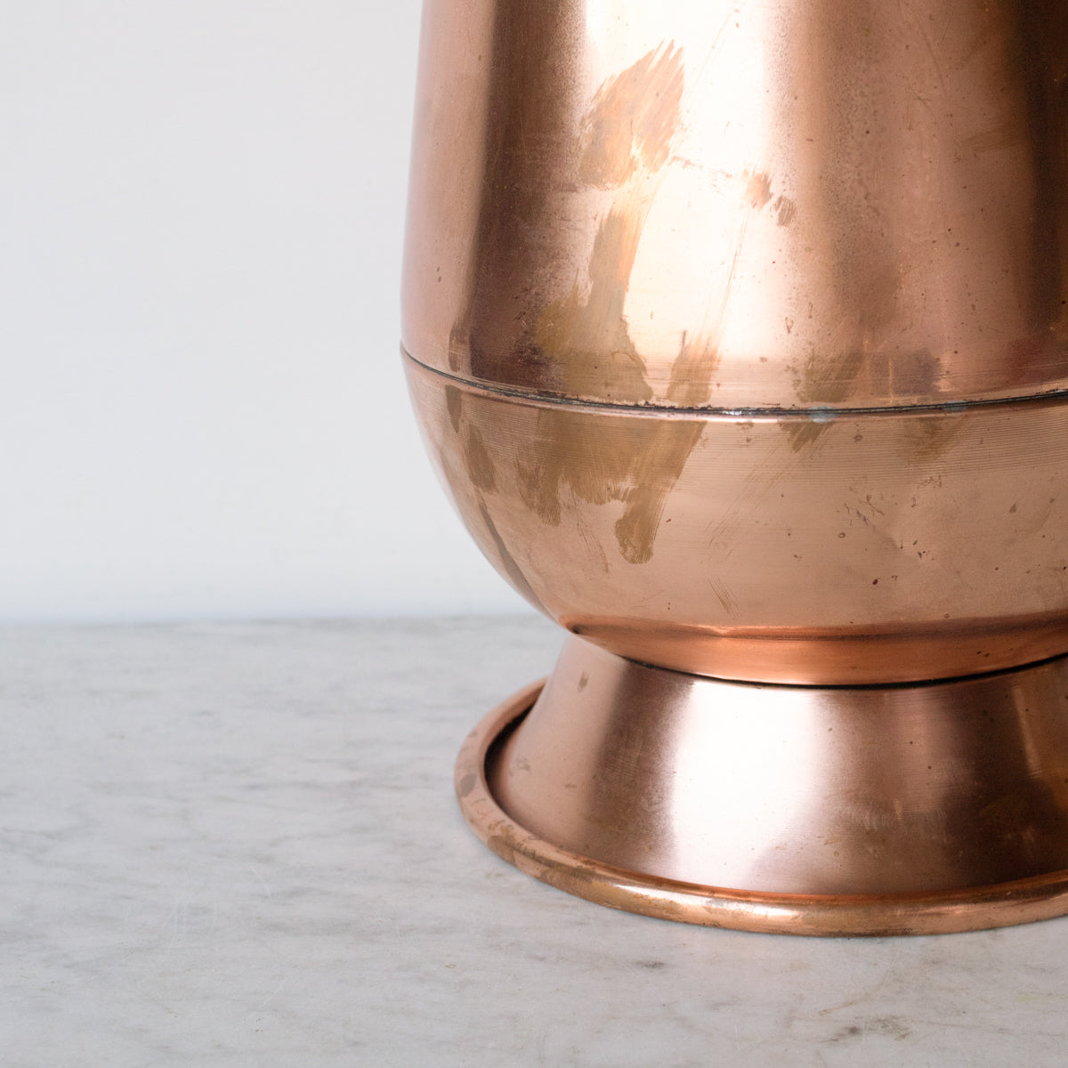 Vintage Re-Tinned Copper Pot, elsie green