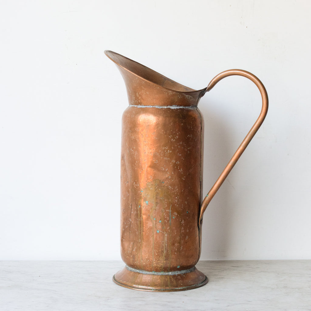 Vintage Copper Jam Pot, elsie green