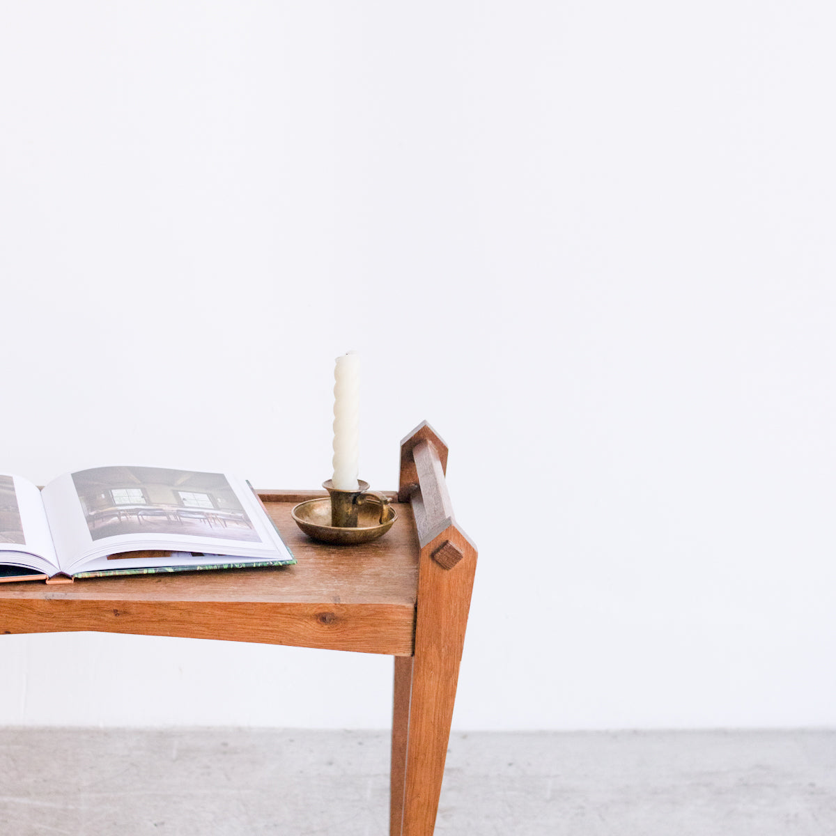 Vintage Oak Lap Desk - elsie green