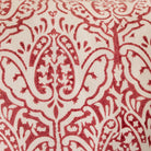 Limited Edition Block Print Pillow Cover | Viviane Red Reversing to Dominique Red - elsie green