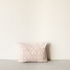 Limited Edition Block Print Pillow Cover | Viviane Red Reversing to Dominique Red - elsie green