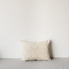 Limited Edition Block Print Pillow Cover | Juliette Gold Reversing to Viviane Gold - elsie green