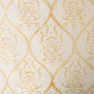Limited Edition Block Print Pillow Cover | Juliette Gold Reversing to Viviane Gold - elsie green