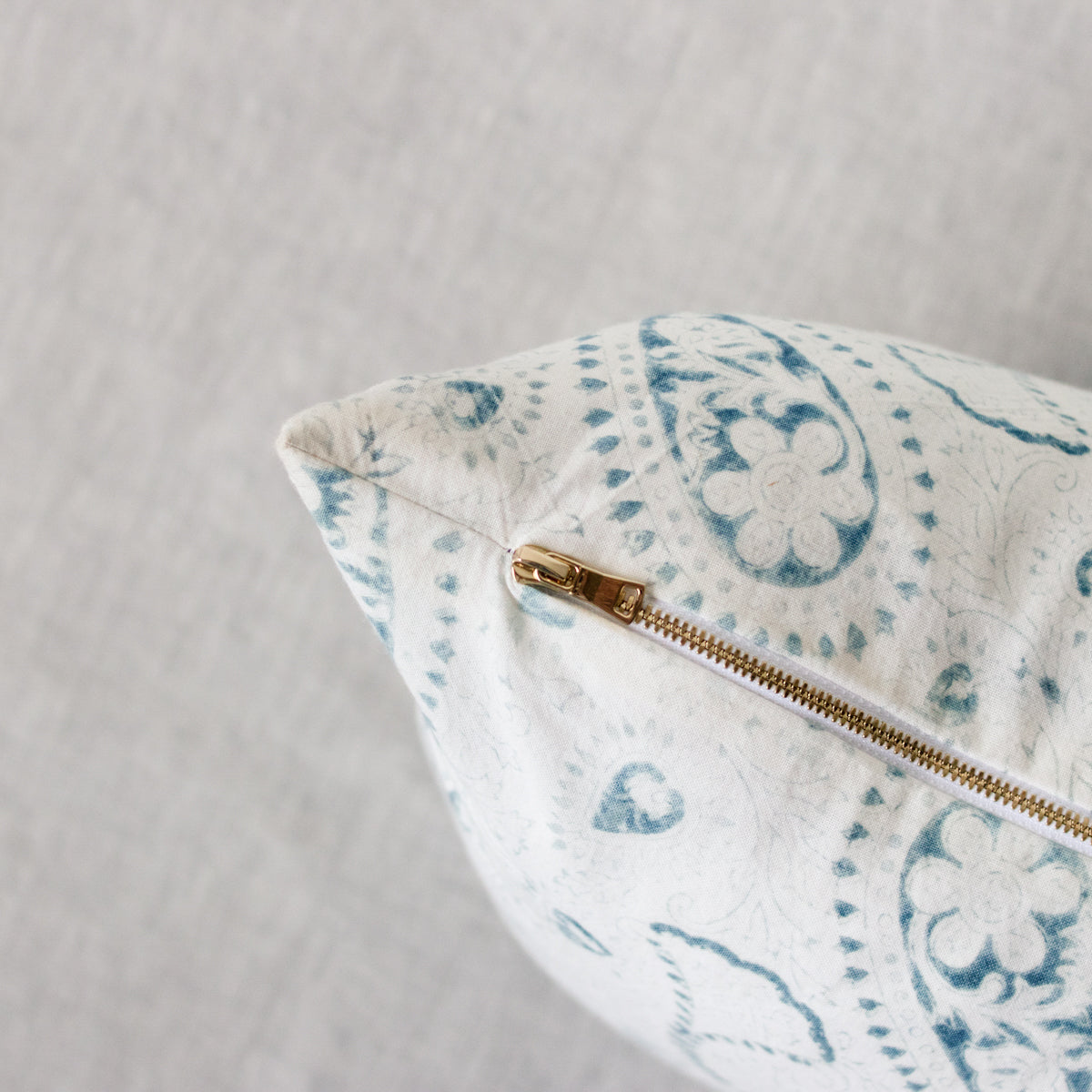 Limited Edition Block Print Pillow Cover | Leonie Indigo - elsie green