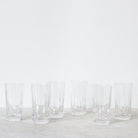 Vintage Tall Crystal Bar Glass Set of 6 - elsie green