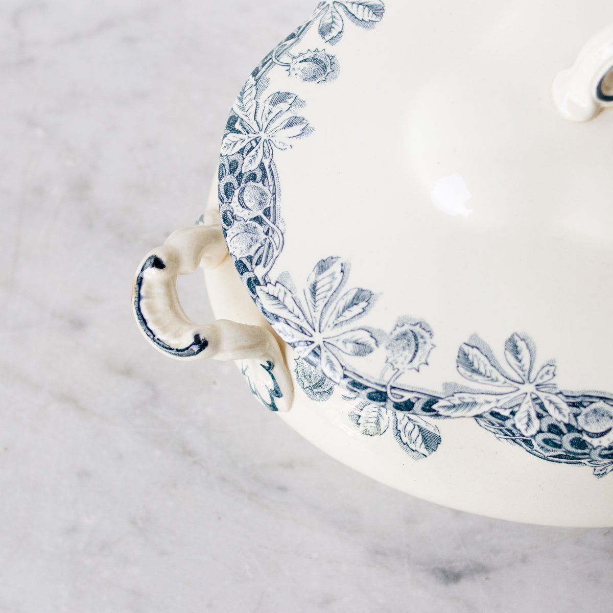 Oval Transfeware Tureen - elsie green