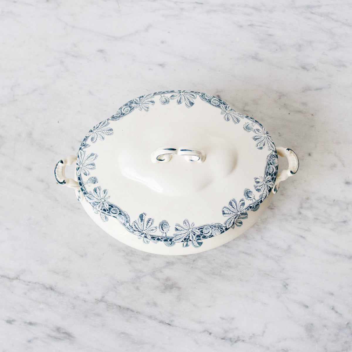 Oval Transfeware Tureen - elsie green
