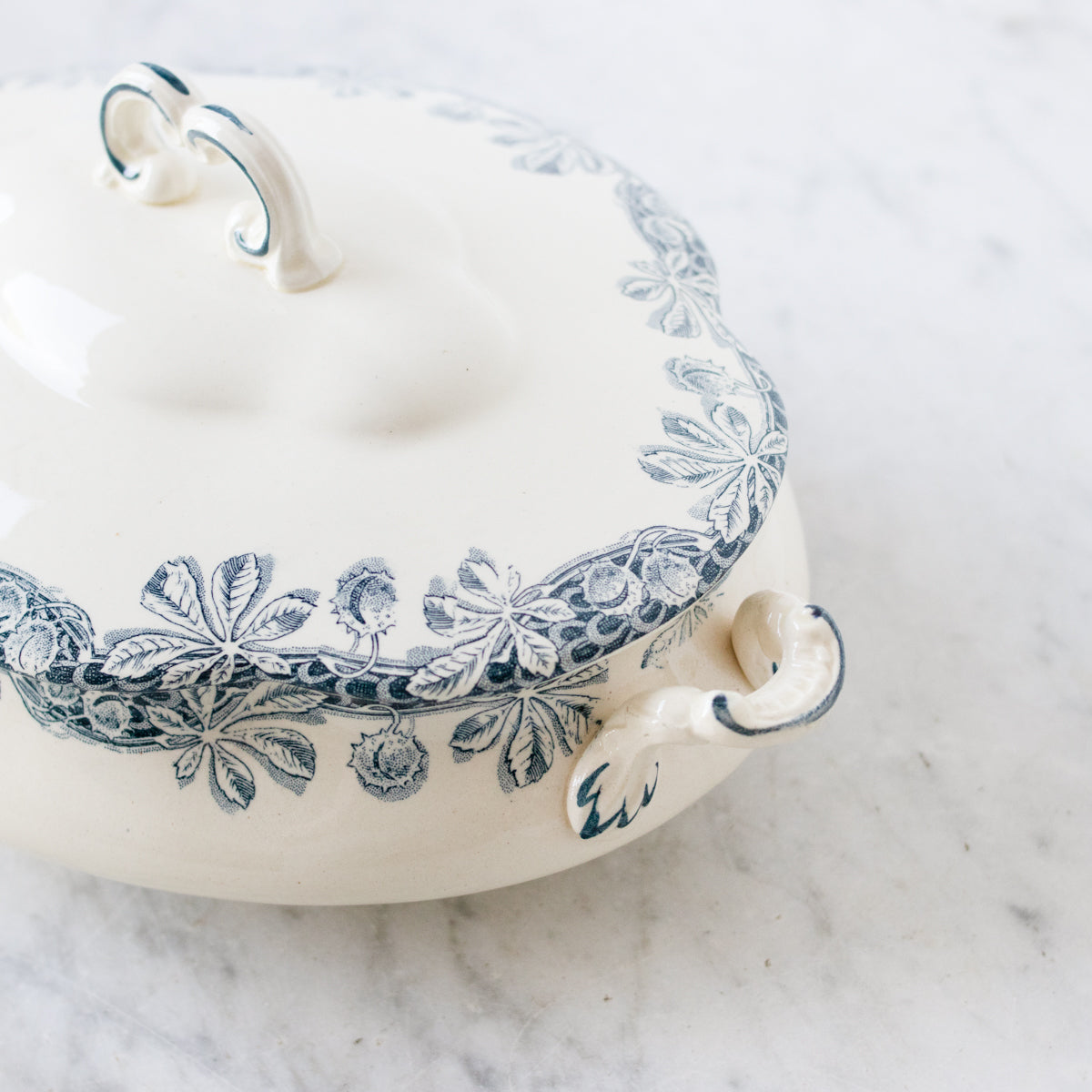 Oval Transfeware Tureen - elsie green