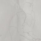 Framed Drawing with Pensive Man - elsie green