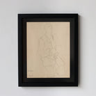 Framed Drawing Man with Clasped Hands | Guy Aubert - elsie green