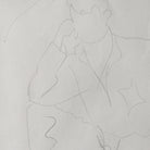 Framed Drawing with Seated Man - elsie green