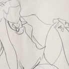 Framed Drawing with Seated Man | Guy Aubert - elsie green