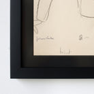 Framed Drawing with Seated Man | Guy Aubert - elsie green