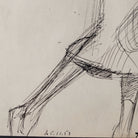 Framed Drawing with Woman in Relaxed Pose | Guy Aubert - elsie green