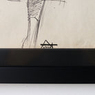 Framed Drawing with Woman in Relaxed Pose | Guy Aubert - elsie green