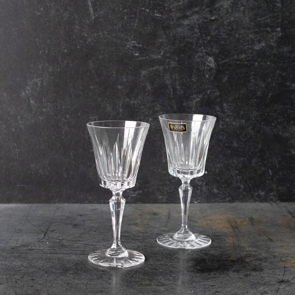 Glamorous Vintage Wine Glass Eclectic Pair, elsie green