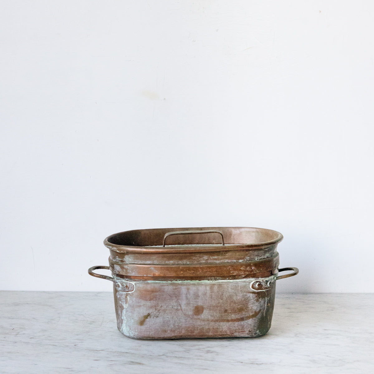 Vintage Re-Tinned Copper Pot, elsie green