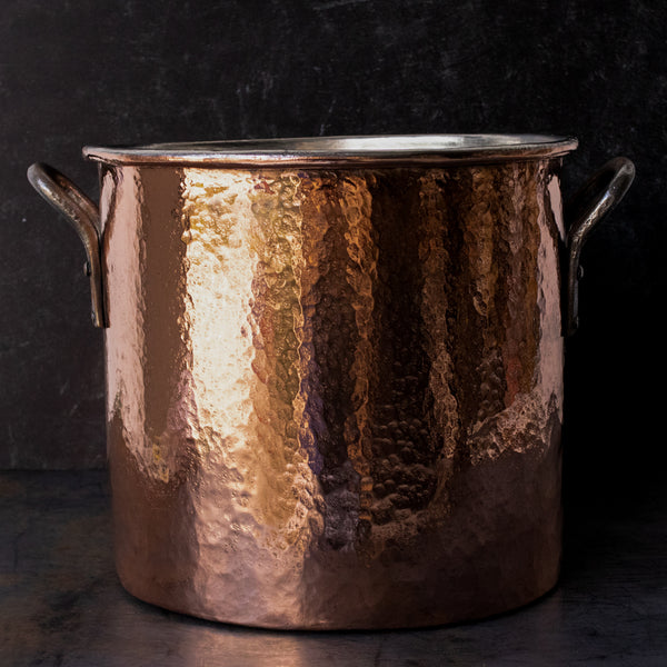 Large Copper Stock Pot - French Metro Antiques