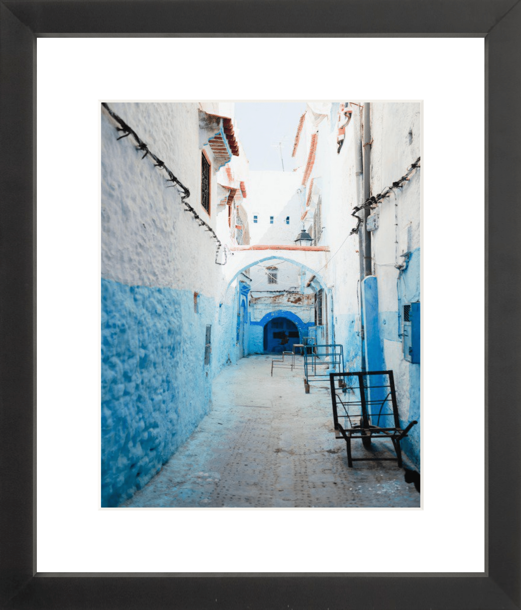A Chefchaouen Alleyway Printed Photograph - elsie green - Art