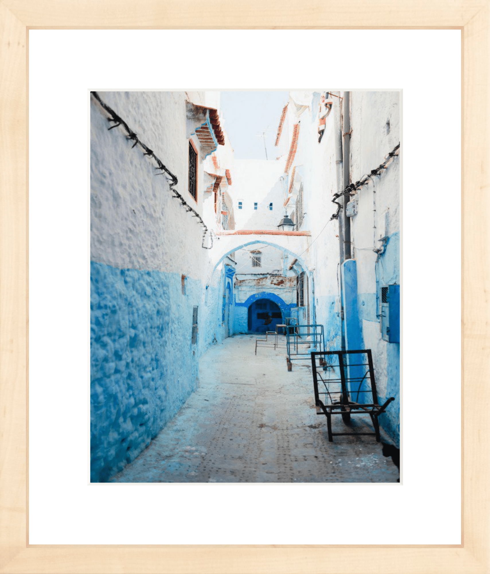 A Chefchaouen Alleyway Printed Photograph - elsie green - Art