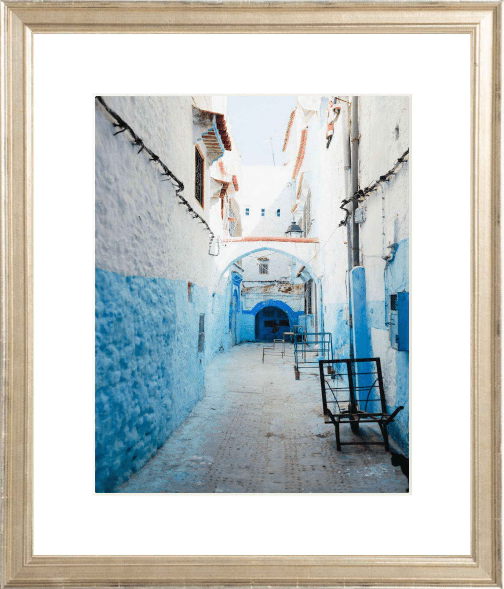 A Chefchaouen Alleyway Printed Photograph - elsie green - Art