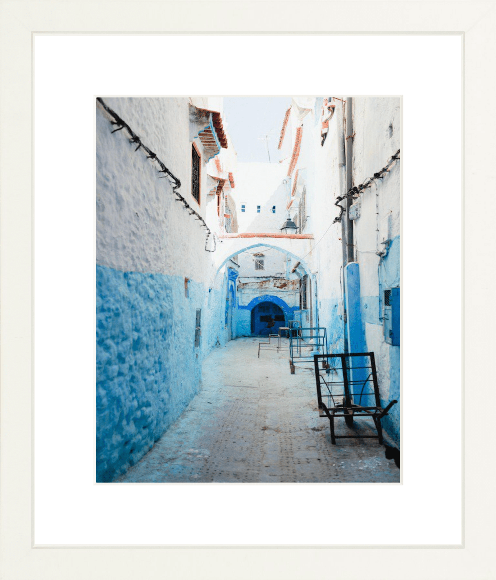 A Chefchaouen Alleyway Printed Photograph - elsie green - Art