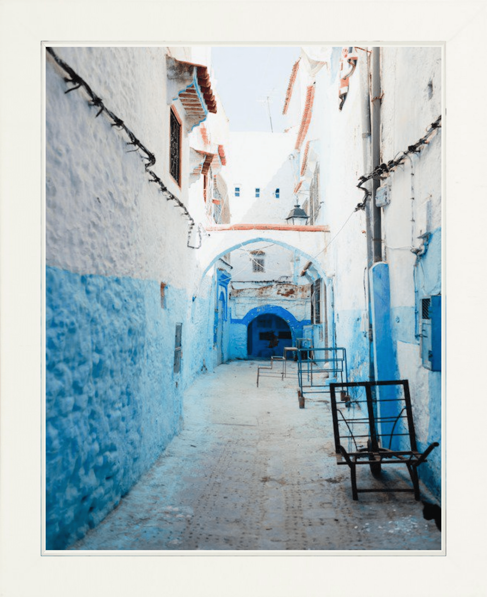 A Chefchaouen Alleyway Printed Photograph - elsie green - Art