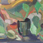 Abstract Floral Still Life Oil Painting - elsie green - Art