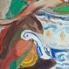 Abstract Floral Still Life Oil Painting - elsie green - Art