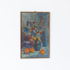 Abstract Floral Still Life Oil Painting - elsie green - art