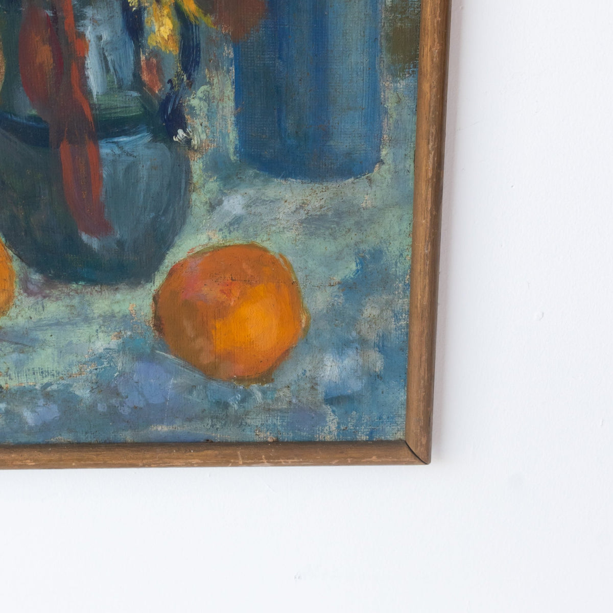 Abstract Floral Still Life Oil Painting - elsie green - art