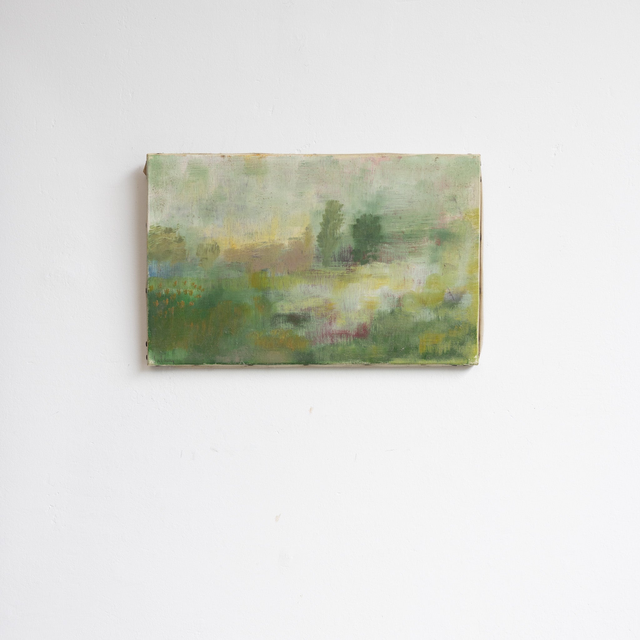 Abstract Landscape Oil Painting - elsie green - Art
