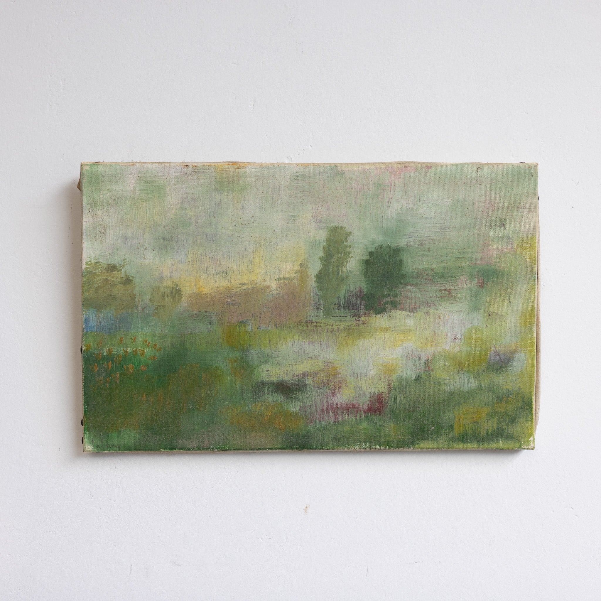 Abstract Landscape Oil Painting - elsie green - Art