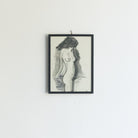 Abstract Standing Nude Drawing - elsie green - Art