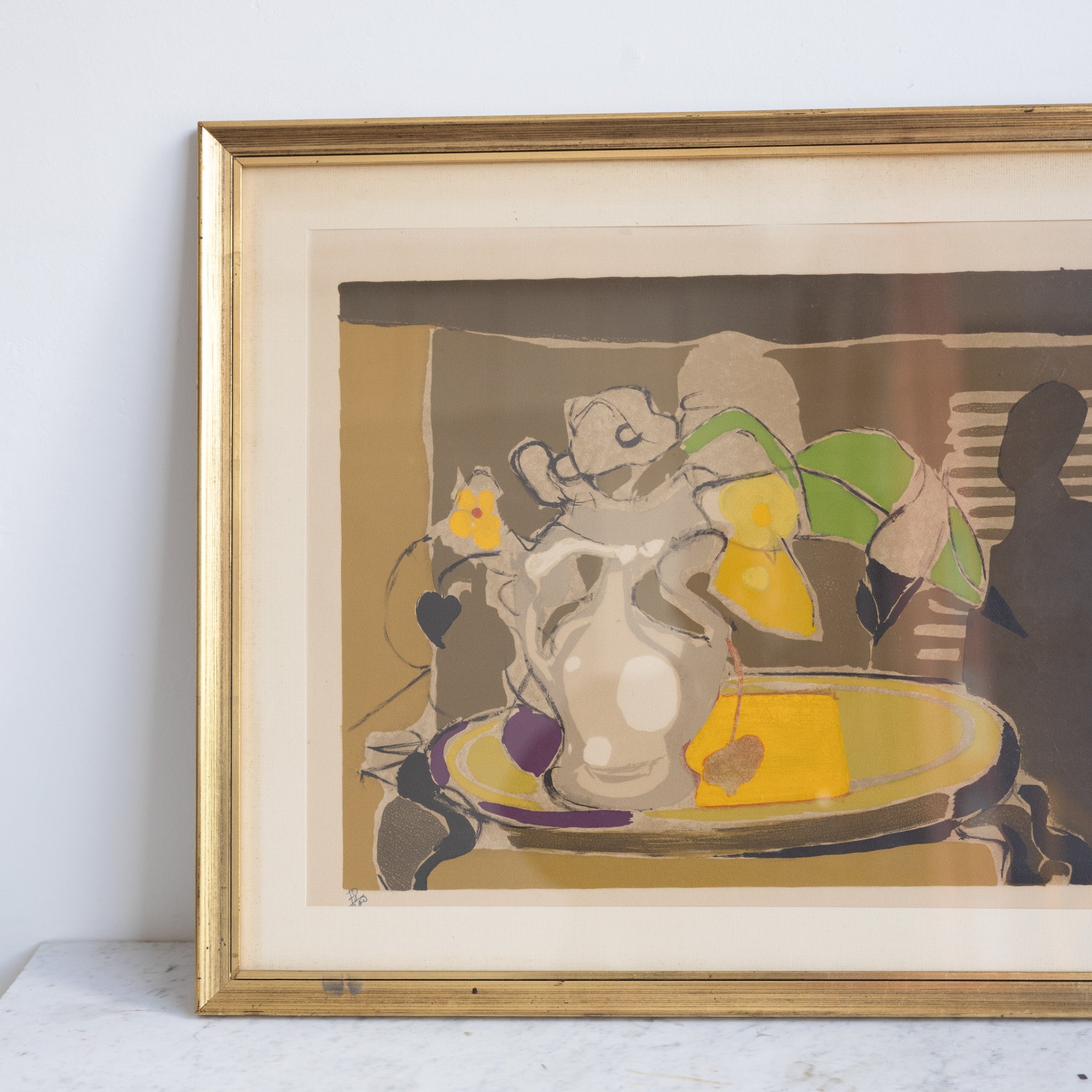 Abstract Still Life Lithograph - elsie green - art