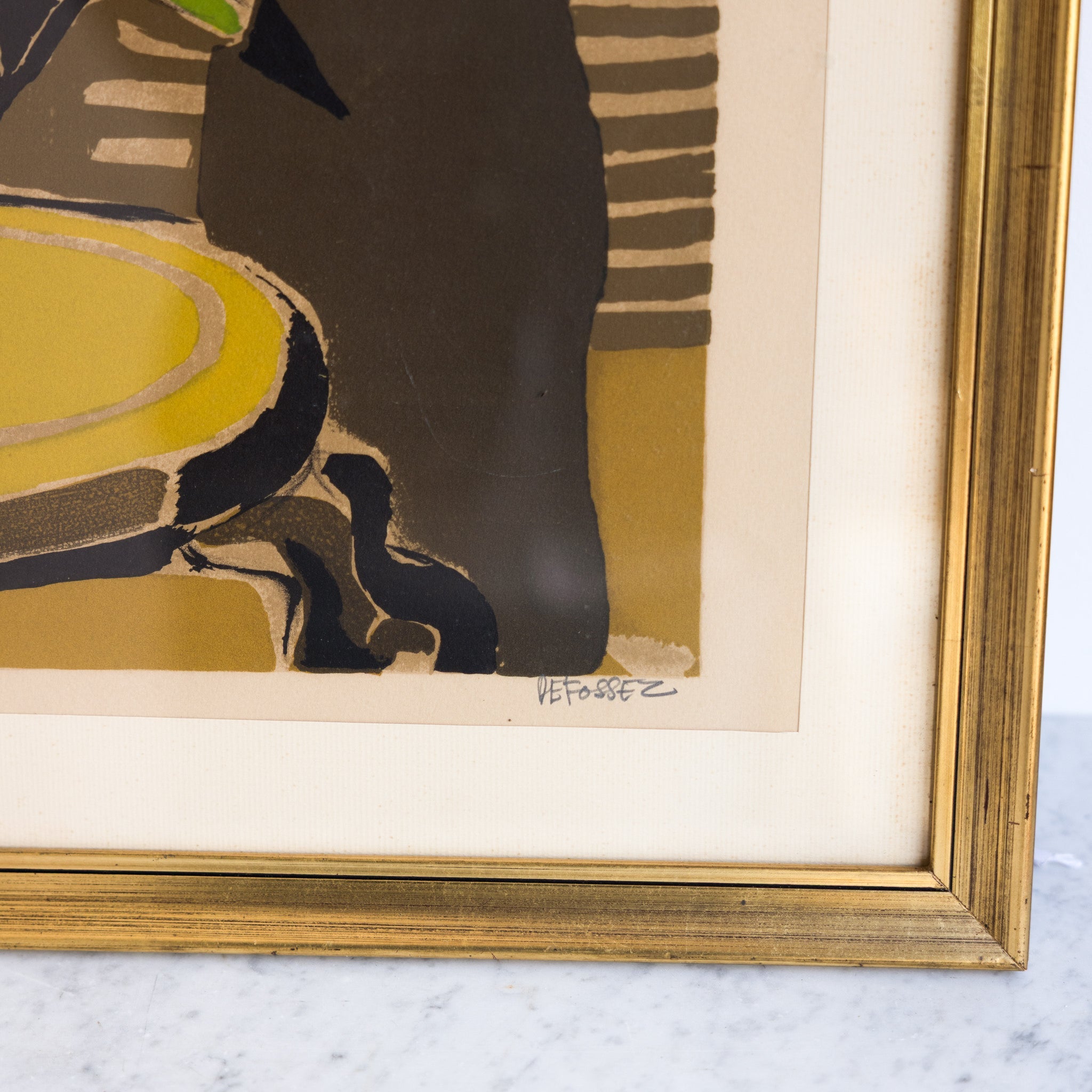 Abstract Still Life Lithograph - elsie green - art