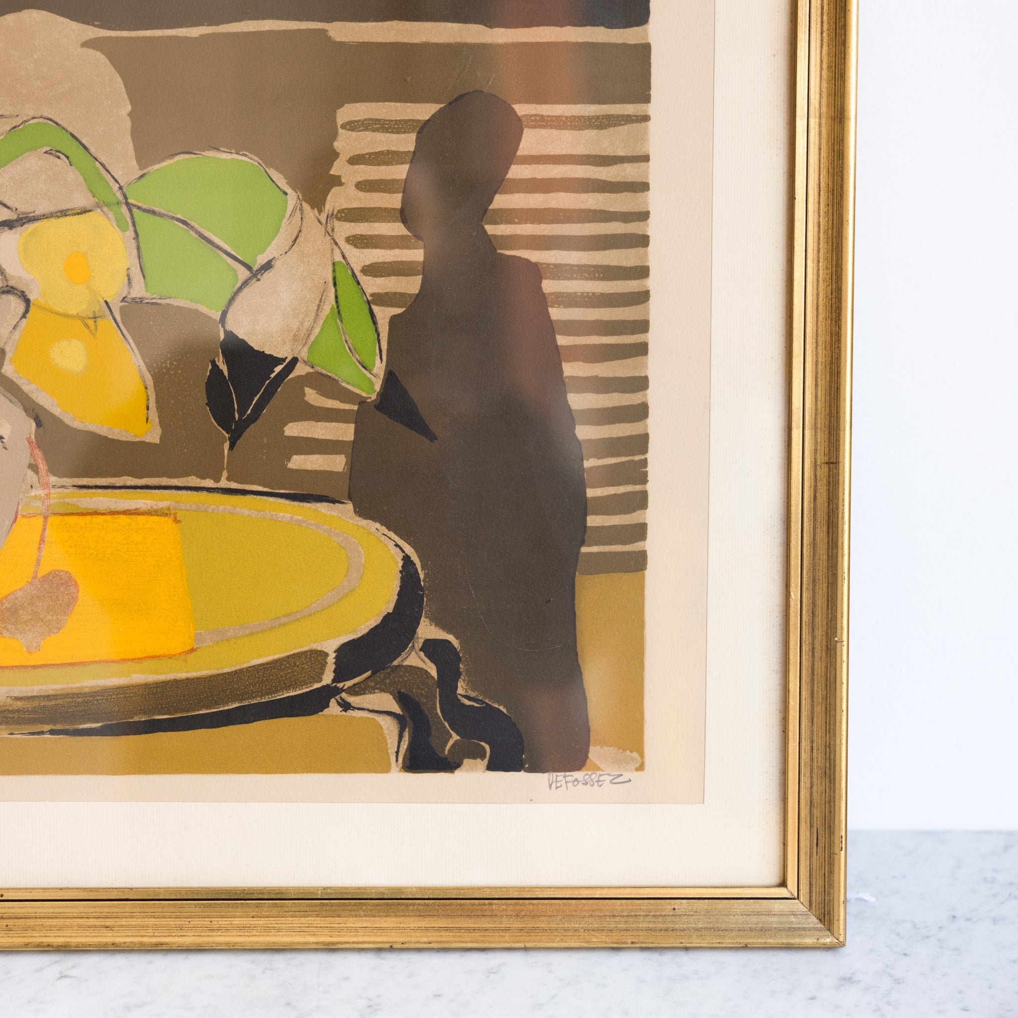 Abstract Still Life Lithograph - elsie green - art