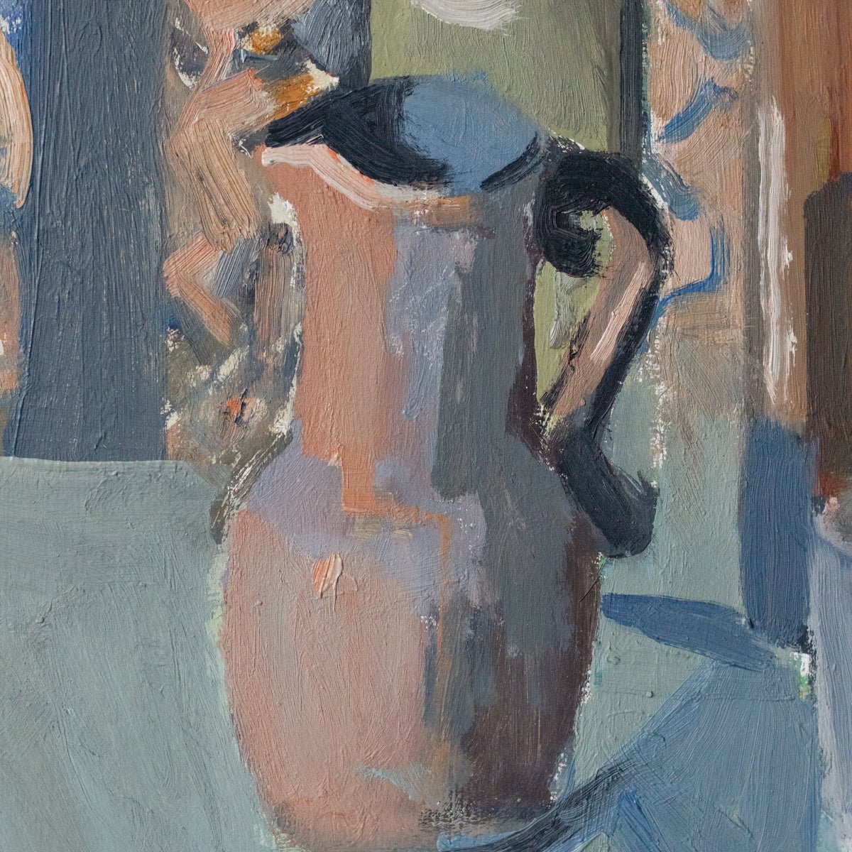 Abstract Still Life Oil Painting - elsie green - art