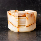 Alabaster Coaster Set of 6 - elsie green - decor