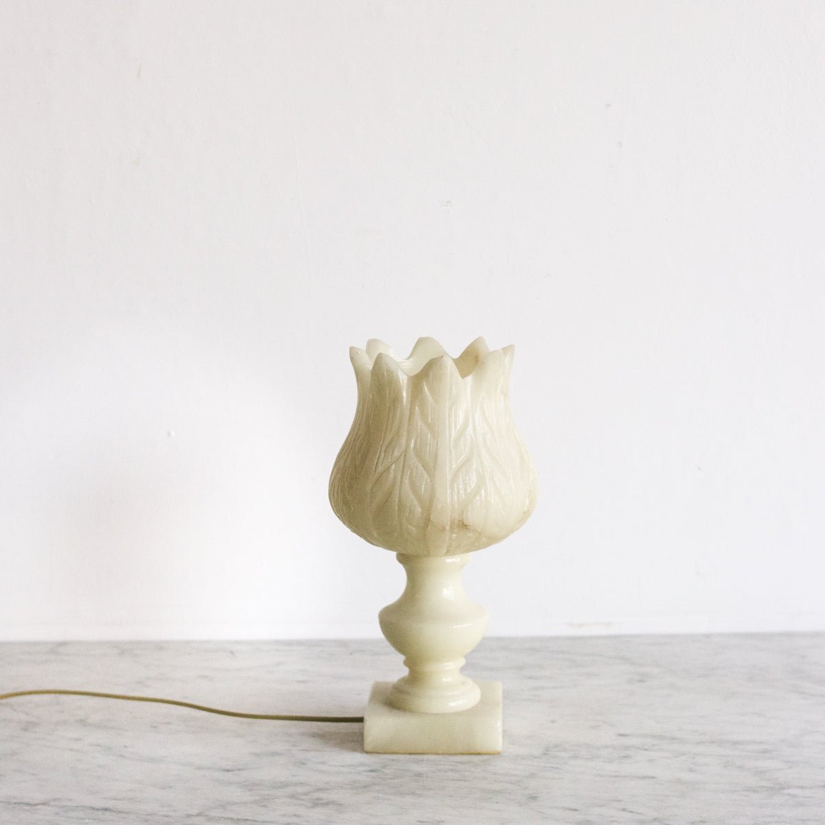 Alabaster Lotus Accent Lamp - elsie green - decor