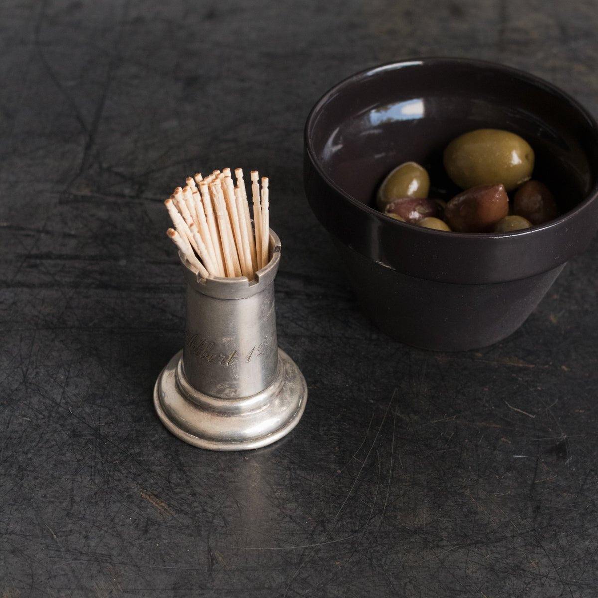 Albert Premier Hotel Silver Toothpick Caddy - elsie green - The French Kitchen