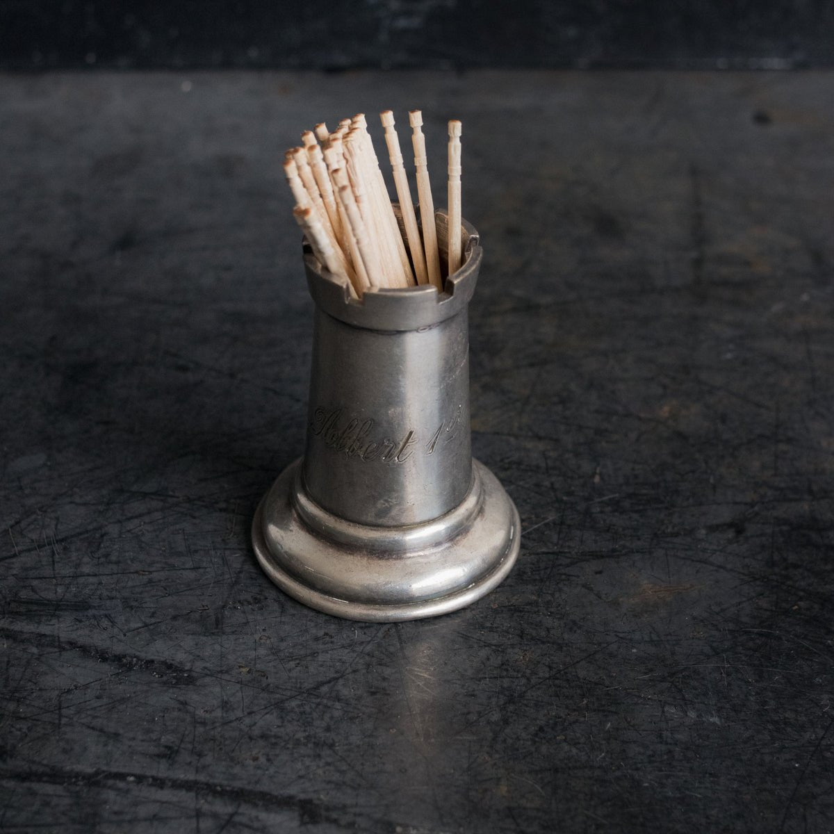 Albert Premier Hotel Silver Toothpick Caddy - elsie green - The French Kitchen