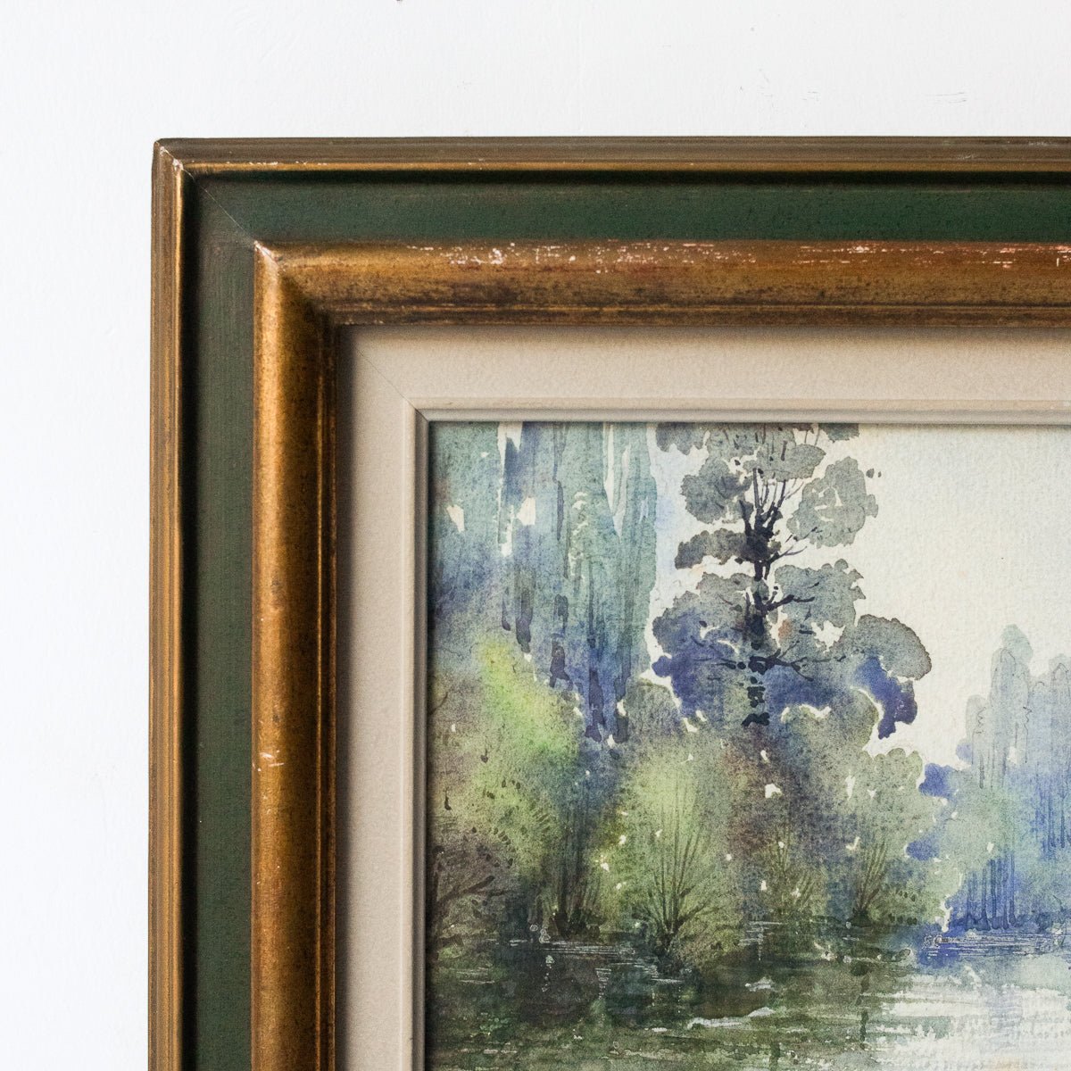 Albigny Quai De Saone Watercolor Painting - elsie green - Art