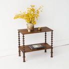 Antique Bobbin Side Table - elsie green - furniture