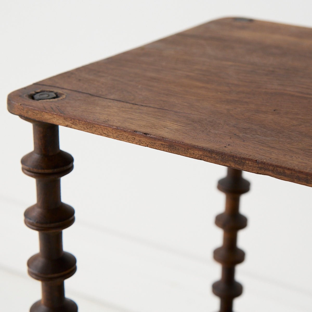 Antique Bobbin Side Table - elsie green - furniture