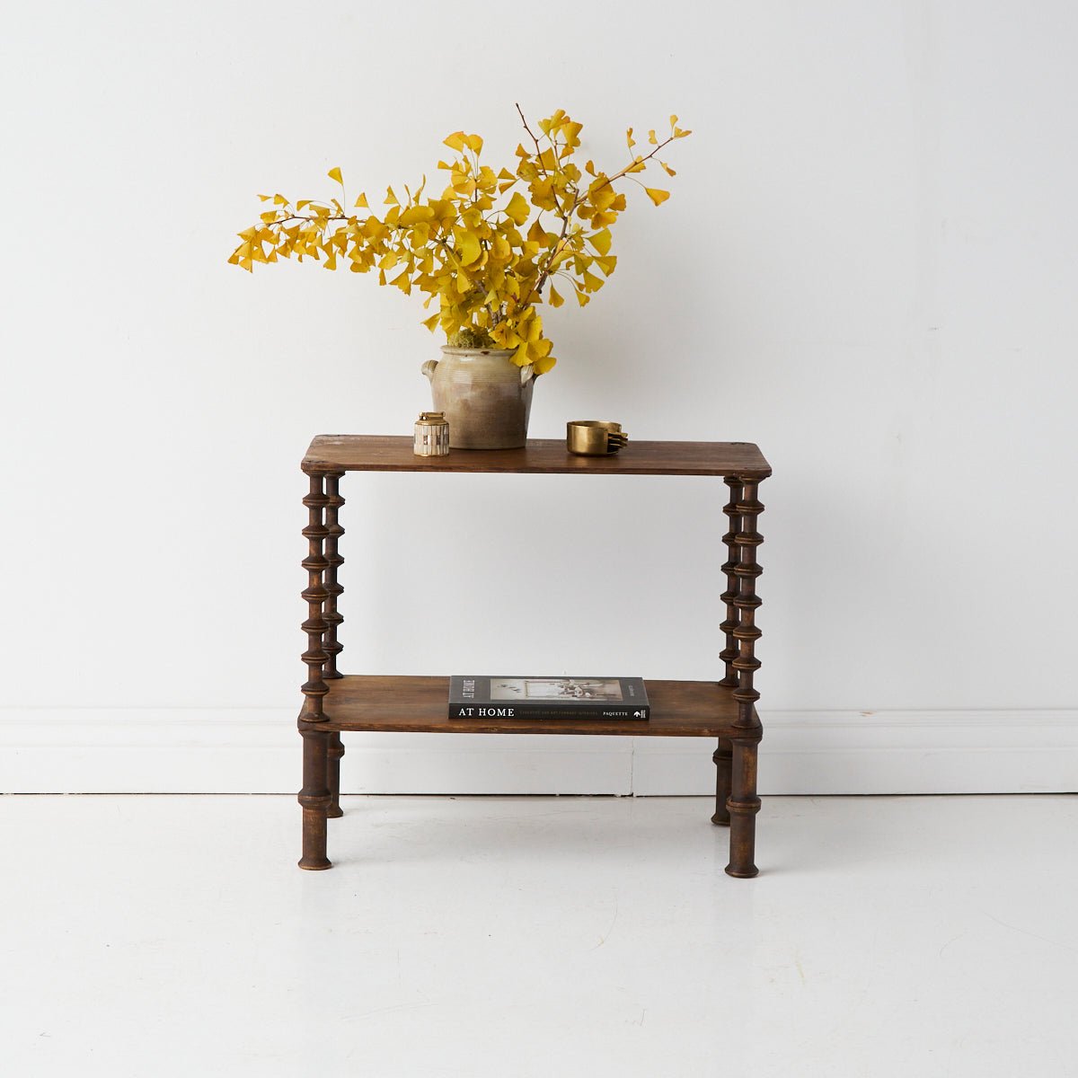 Antique Bobbin Side Table - elsie green - furniture