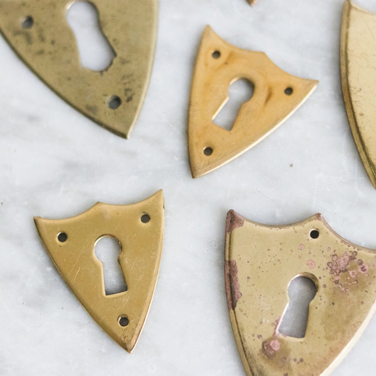 Antique Brass Escutcheon - elsie green - decor