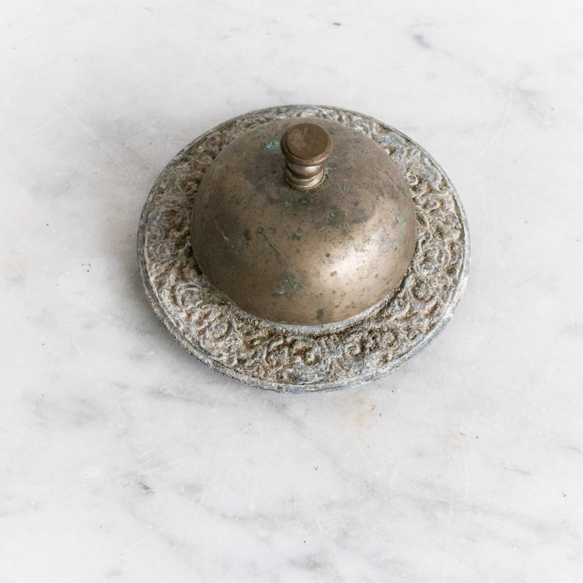 Antique Brass Hotel Bell - elsie green - decor